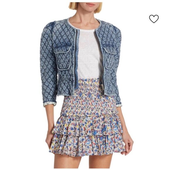 Isabel Marant Étoile Deliona Quilted Jacket – Light Blue | Size 2 - Picture 9 of 16